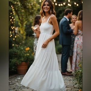Source Unknown White Maxi Dress